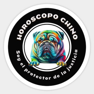 Perro en el horoscopo chino Sticker